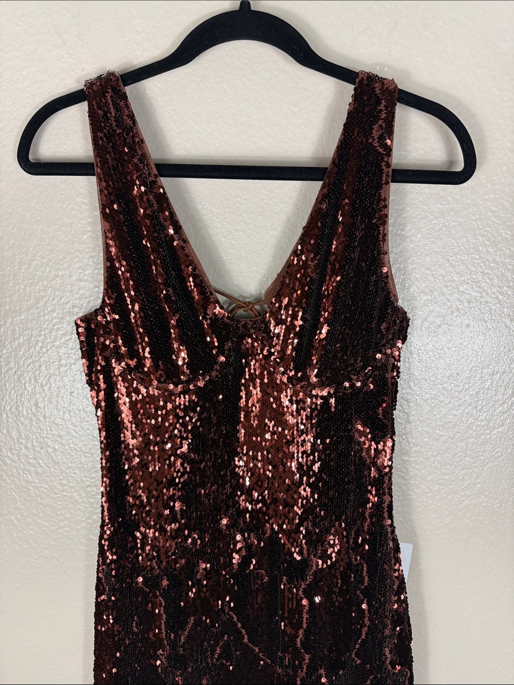 Michael Costello x Revolve Calabria Maxi Dress in Copper - Picture 5 of 9
